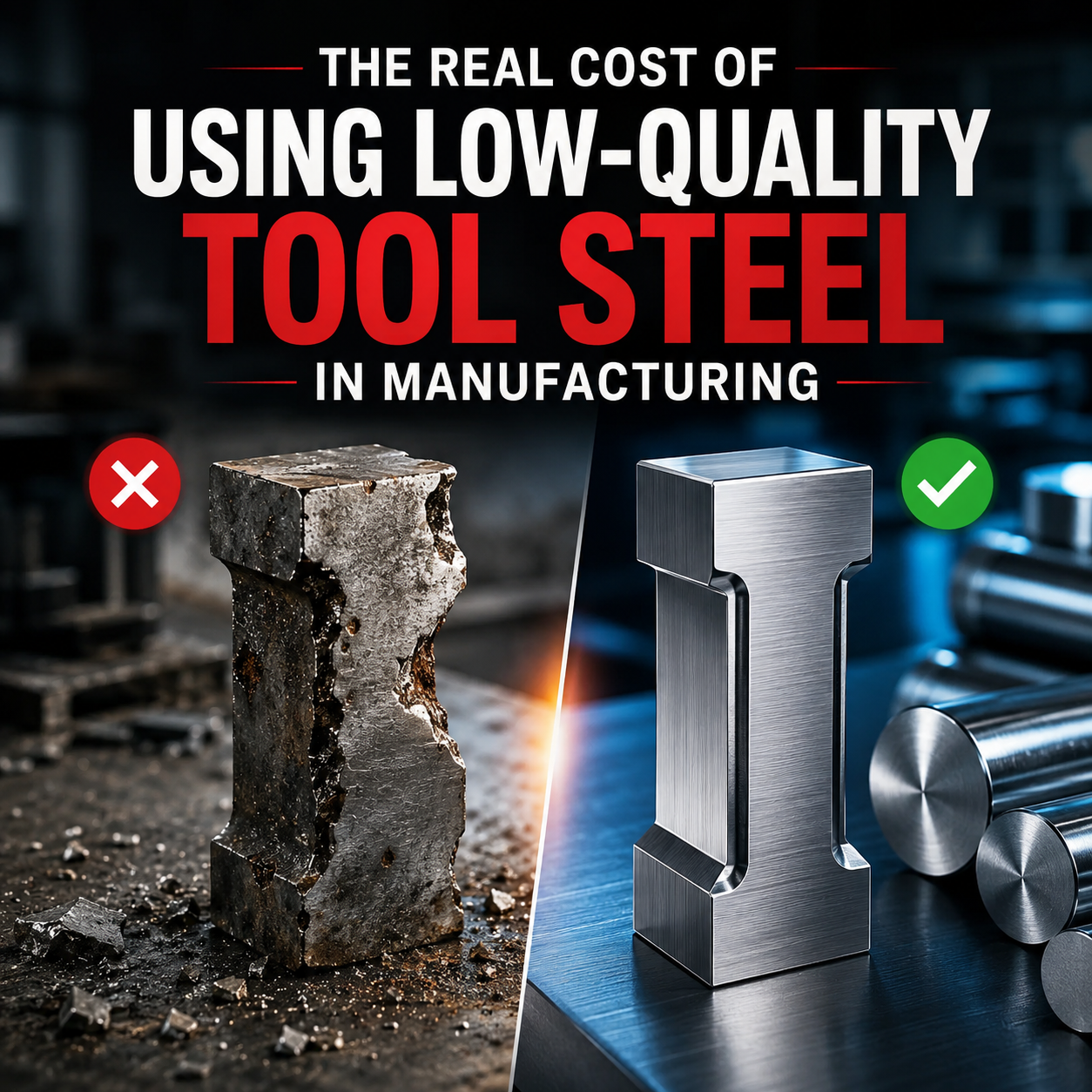 The Real Cost of Using Low-Quality Tool Steel in Manufacturing